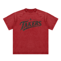 Vintage Washed Raglan Cotton T-Shirt