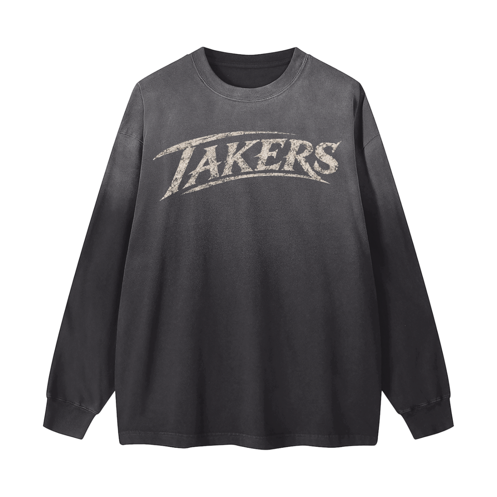 Gradient Washed Long Sleeve T-Shirt