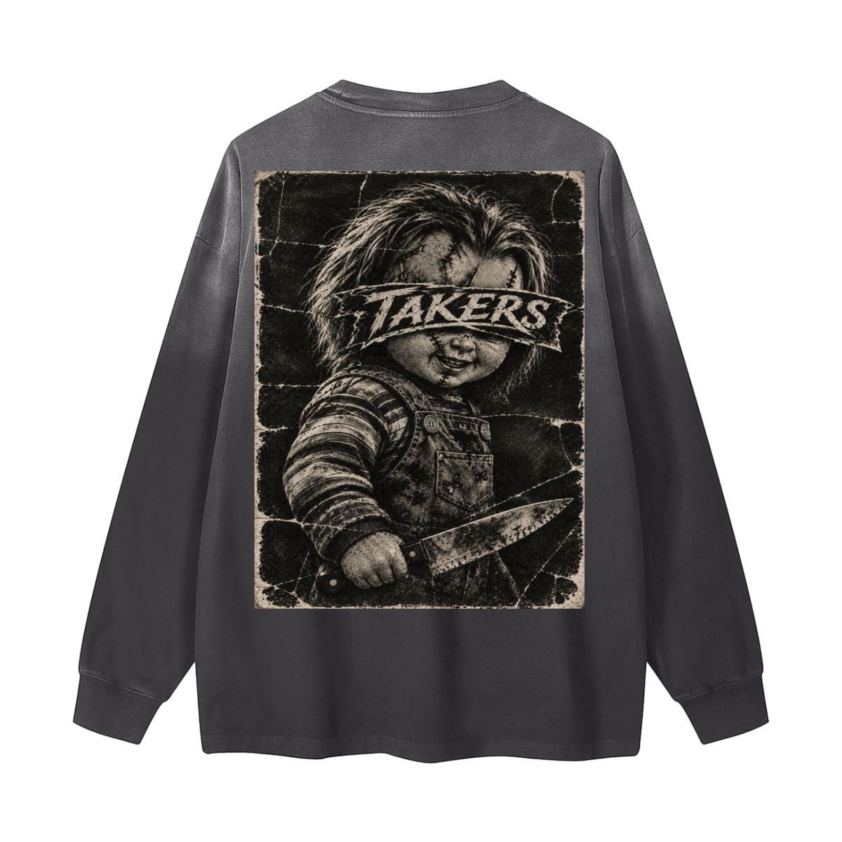 Gradient Washed Long Sleeve T-Shirt